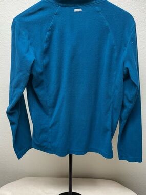 Columbia Teal Long Sleeve Fleece Pullover